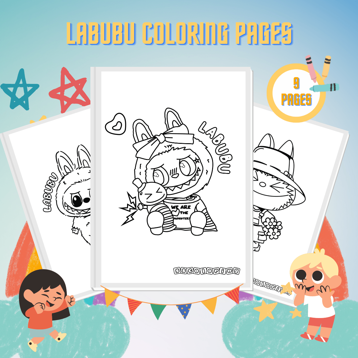 Labubu Coloring Pages Web