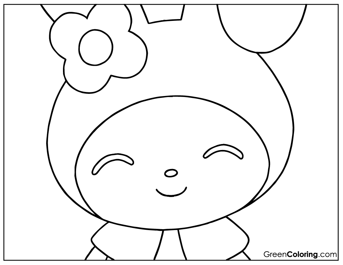 my melody color pages