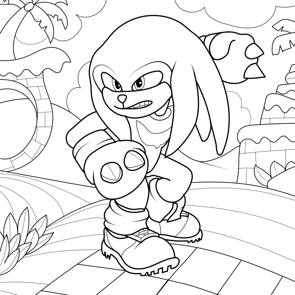 print sonic coloring pages