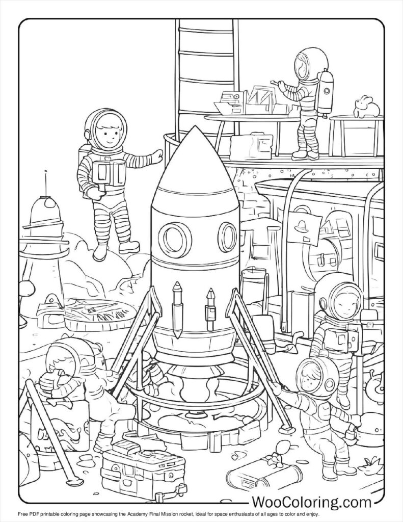 100 Rocket Coloring Pages Free PDF To Print Woo Coloring