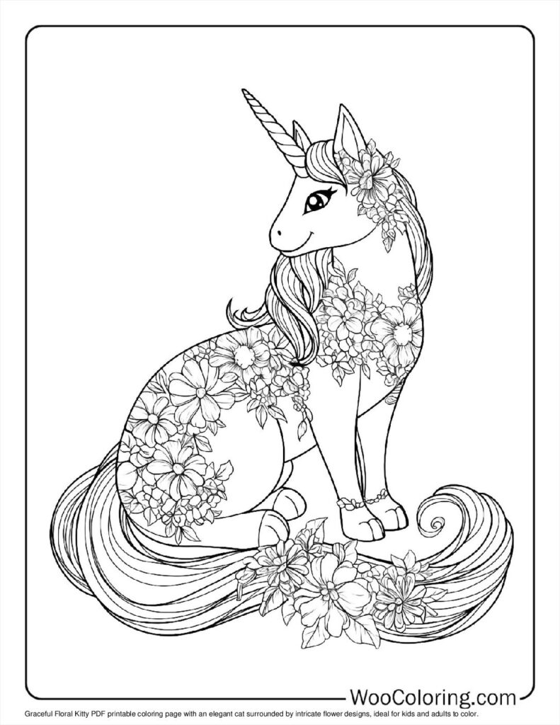 100 Unicorn Cat Coloring Pages Free PDF To Print Woo Coloring 100 Unicorn Cat Coloring Pages Free PDF To Print Woo Coloring
