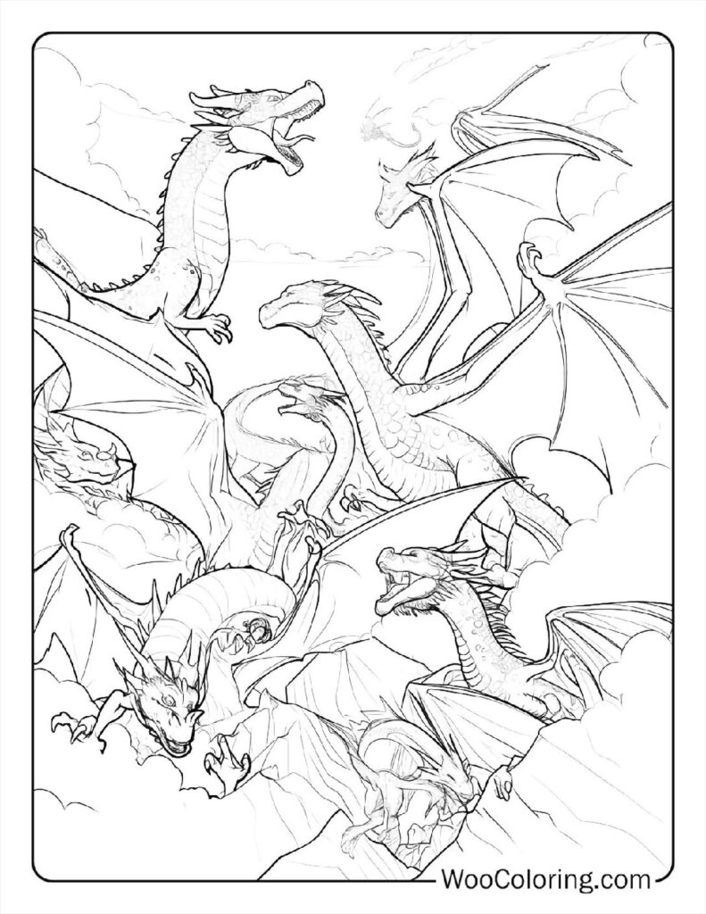 wings of fire coloring pages
