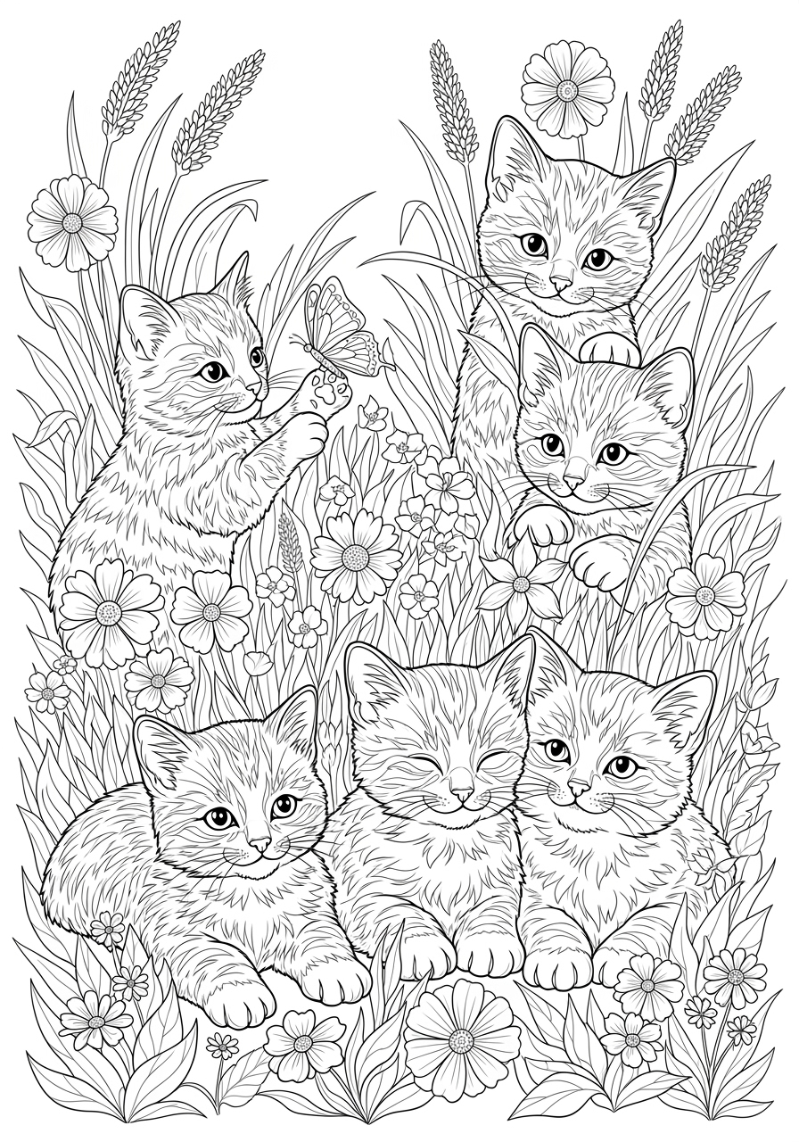 108 Free Kitten Coloring Pages Printable Pdf Downloads