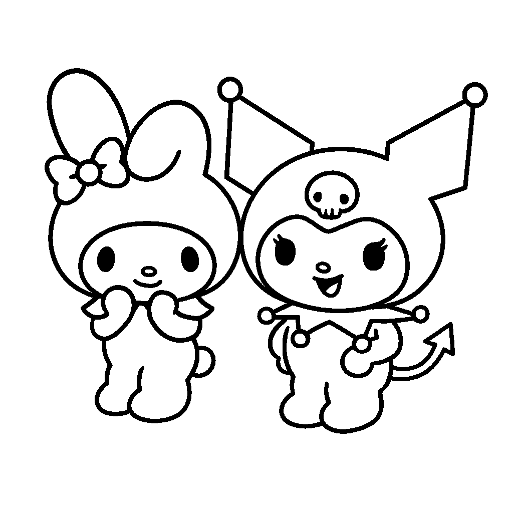 coloring pages my melody