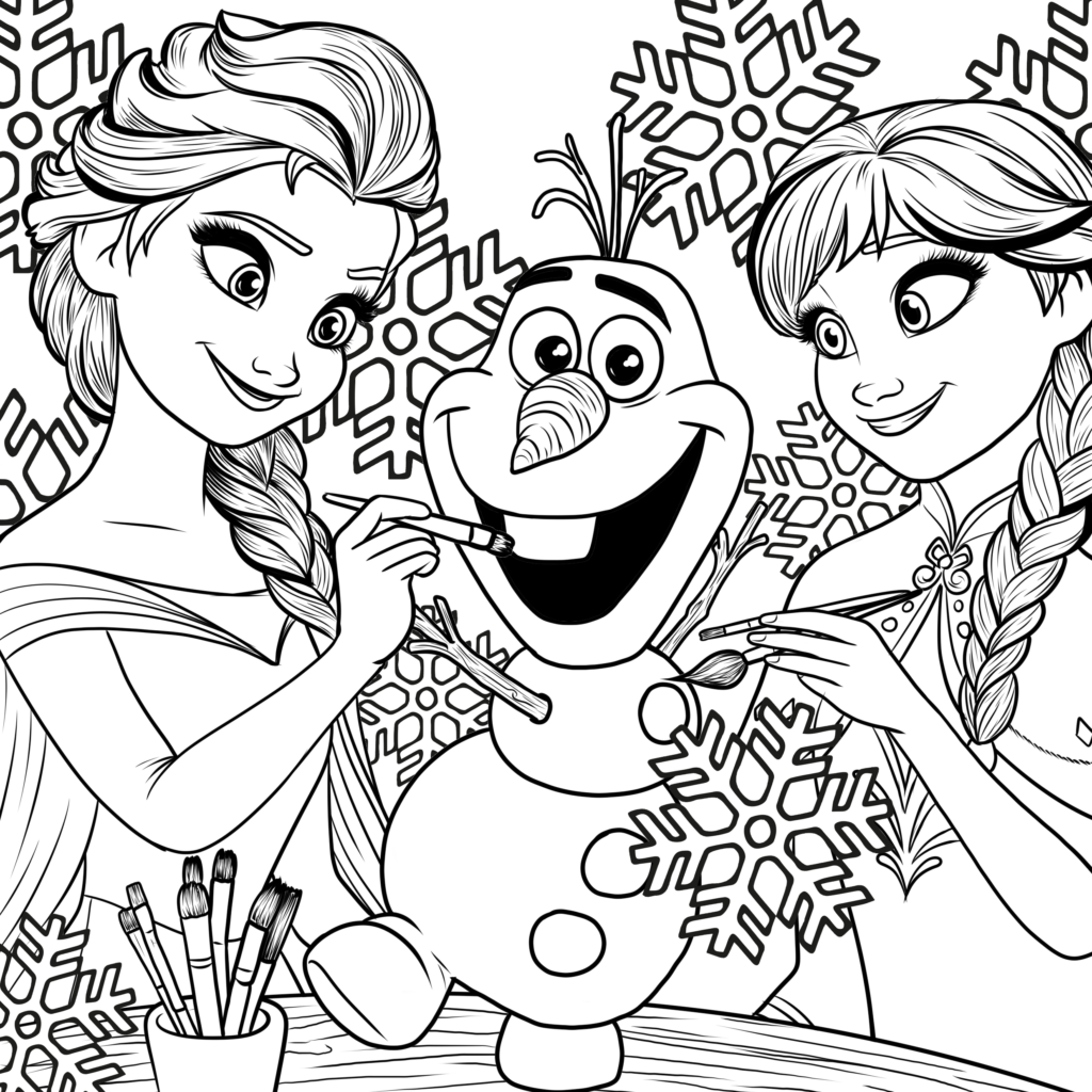 Coloring Pages Anna And Elsa