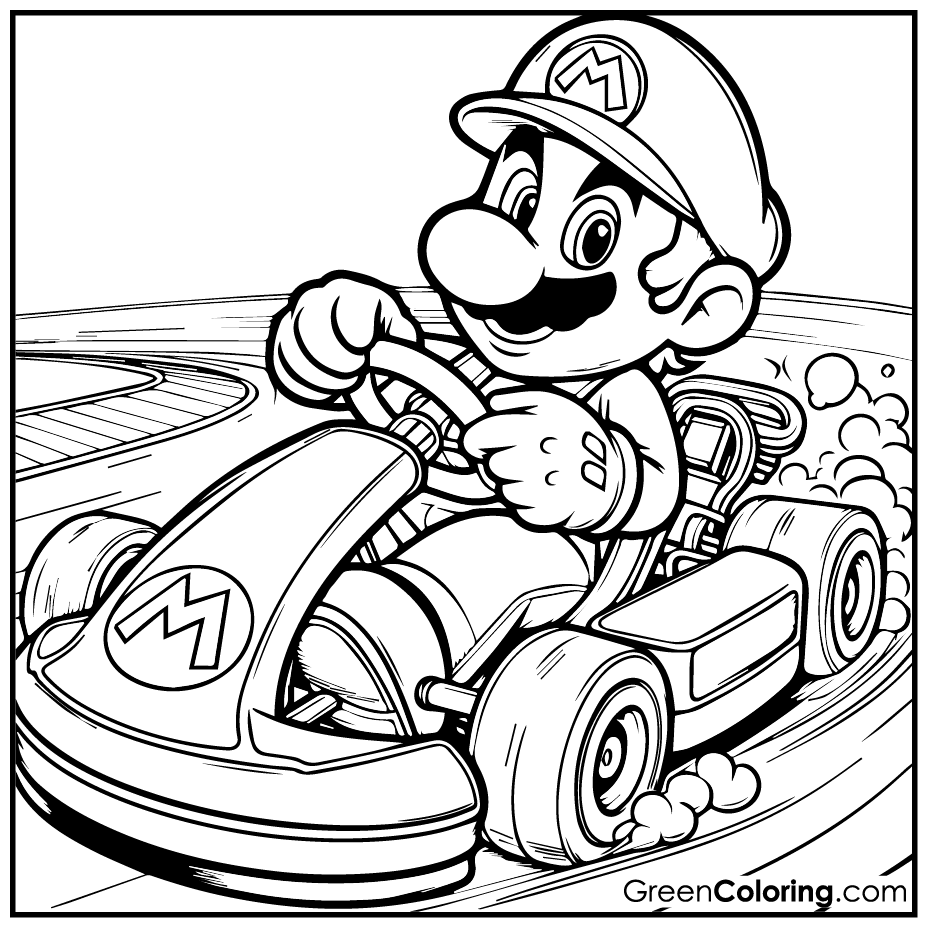 Super Mario Coloring Sheets