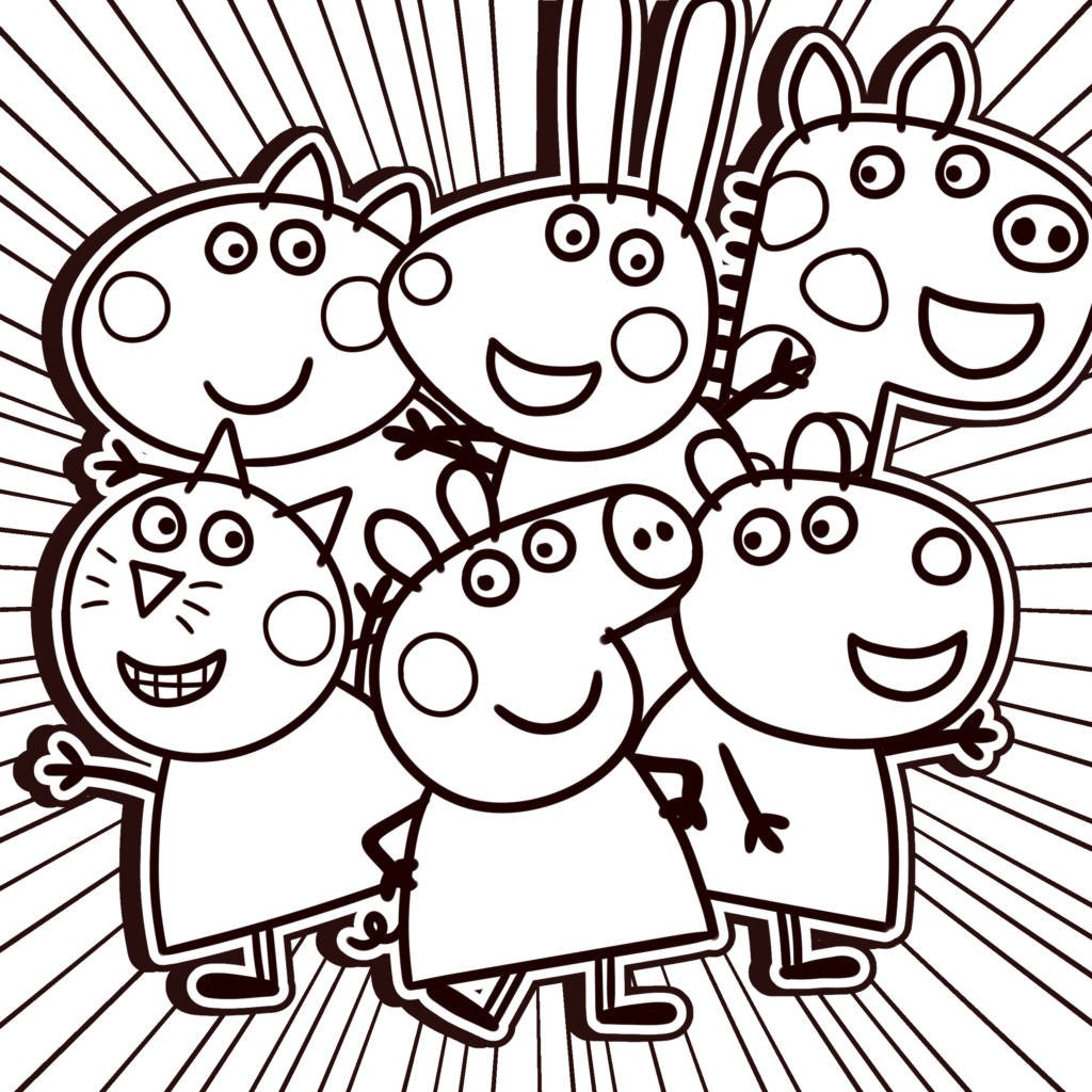 peppa pig coloring page