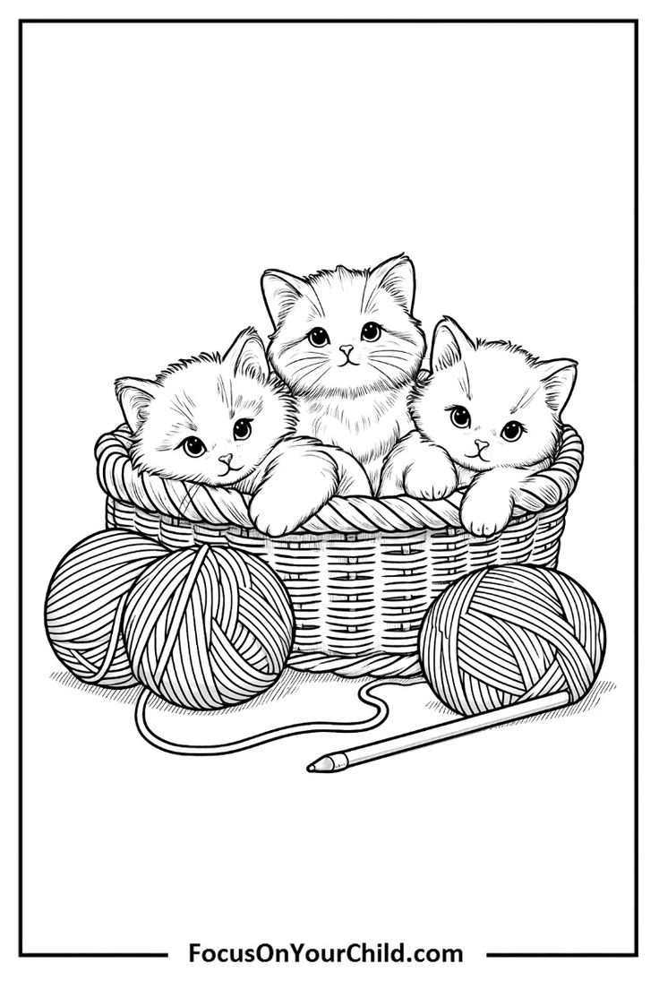 coloring pages of cats printable