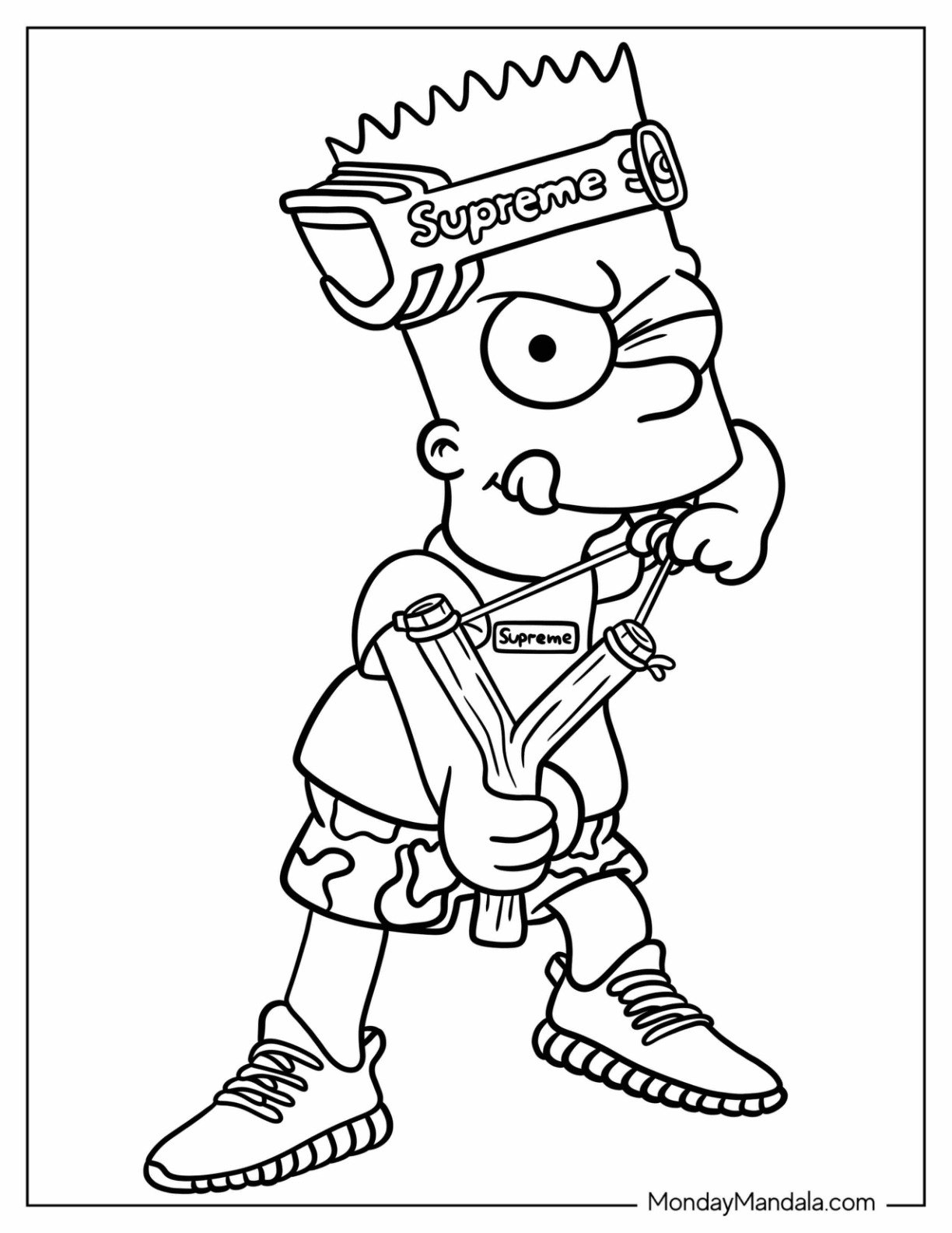 bart simpson coloring pages