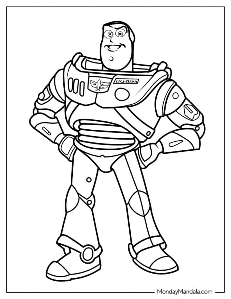 Buzz Lightyear Coloring Page