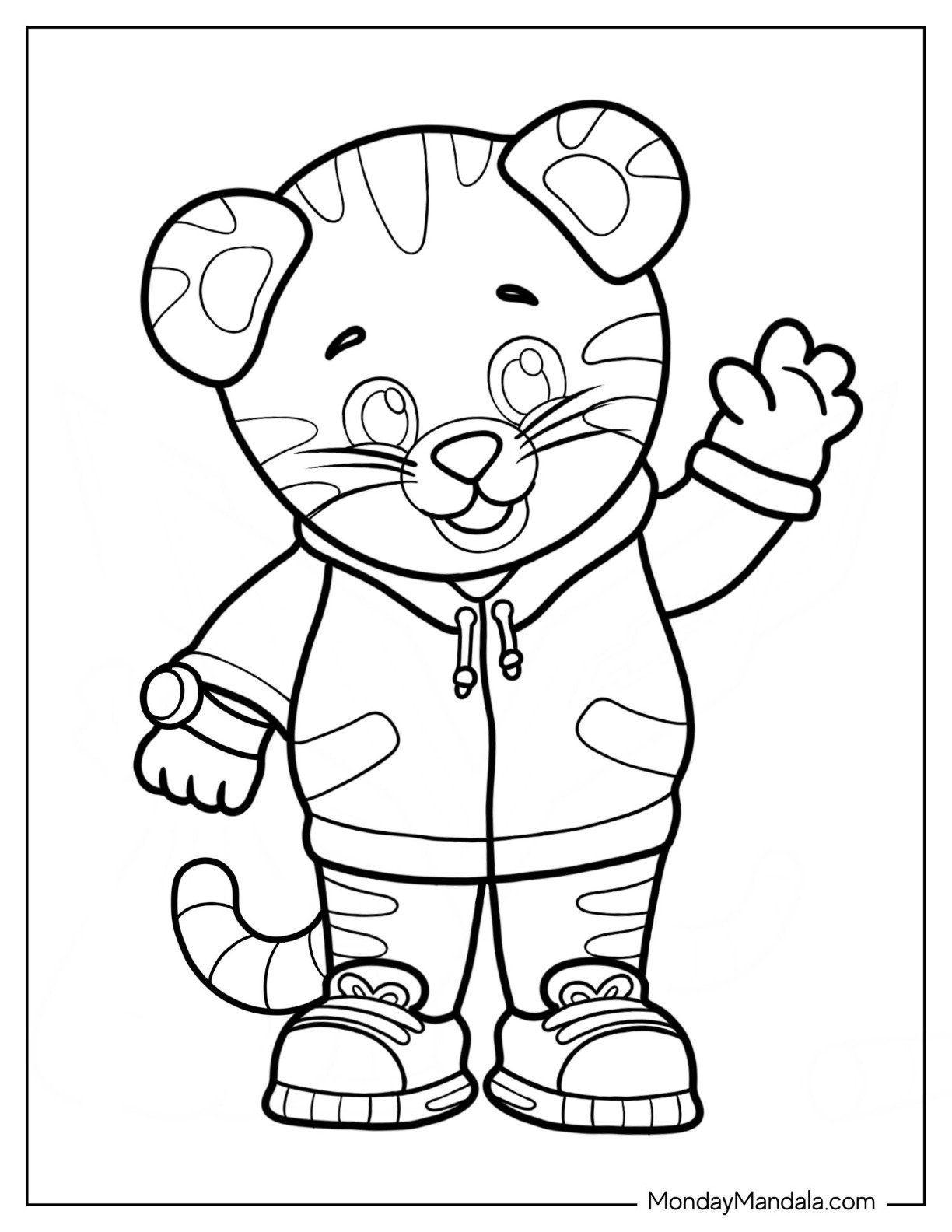 daniel tiger coloring pages