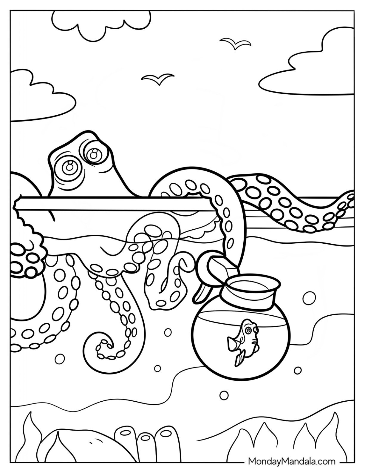 20 Finding Dory Coloring Pages Free PDF Printables 