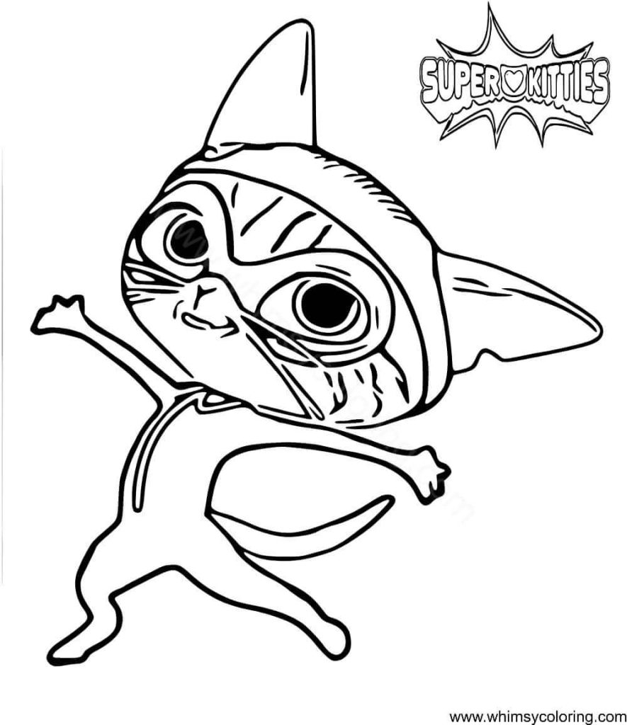 20 Free Printable SuperKitties Coloring Pages Whimsy Coloring