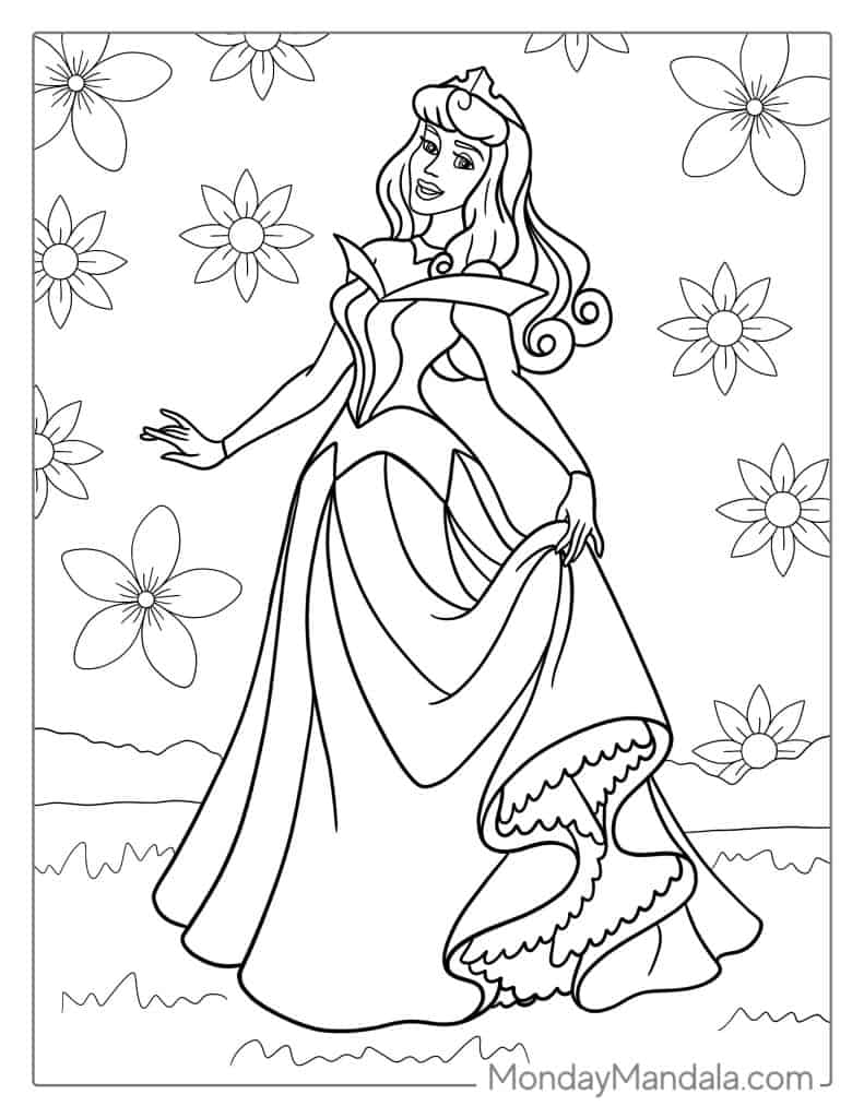 Sleeping Beauty Coloring Pages