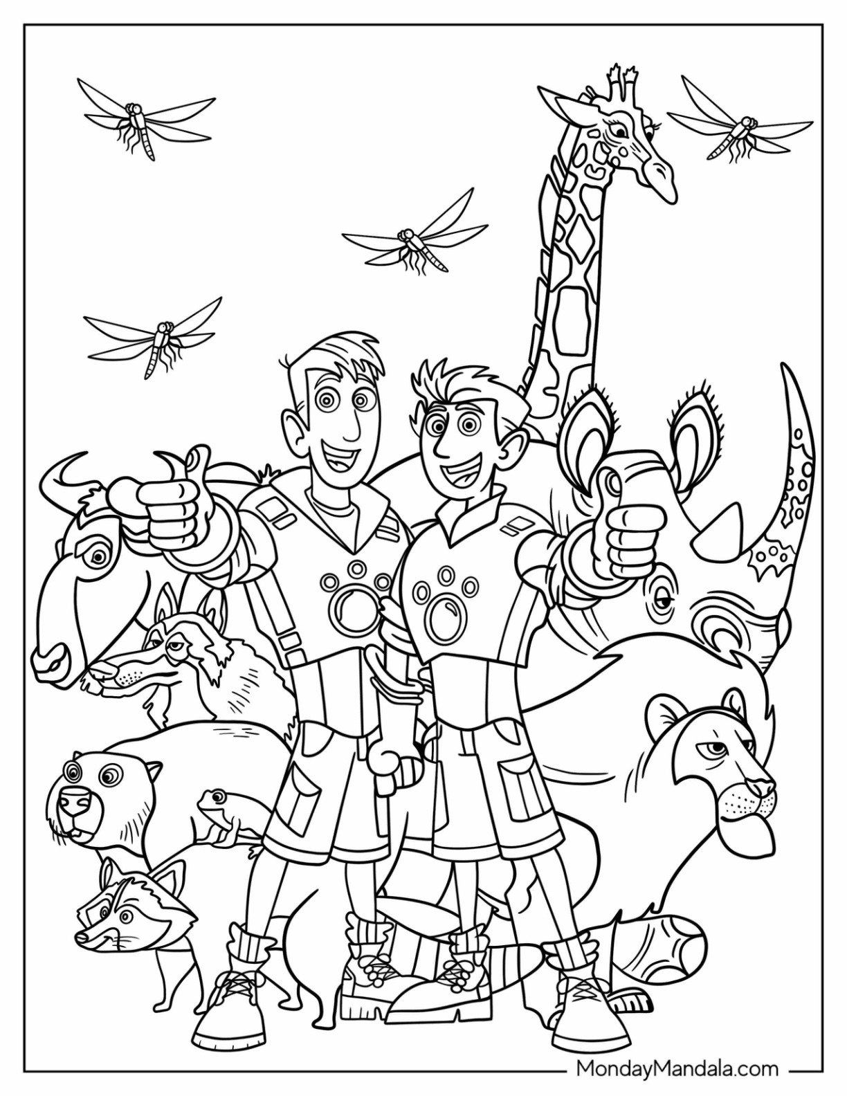20 Wild Kratts Coloring Pages Free PDF Printables 