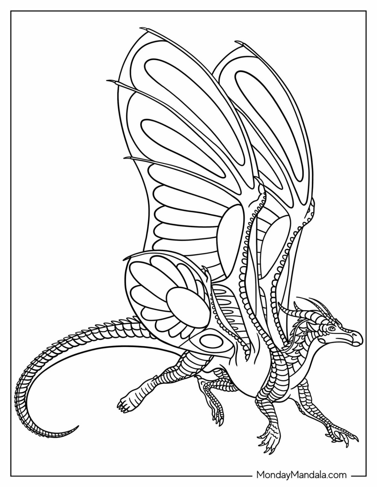 20 Wings Of Fire Coloring Pages Free PDF Printables 
