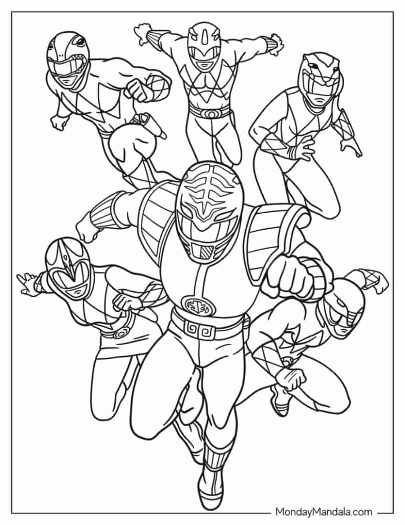 Coloring Pages Of Power Rangers
