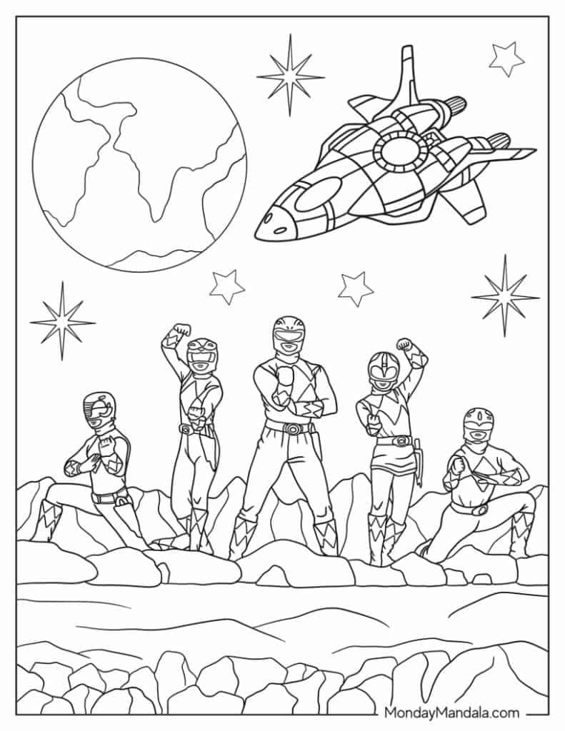 22 Power Rangers Coloring Pages Free PDF Printables 