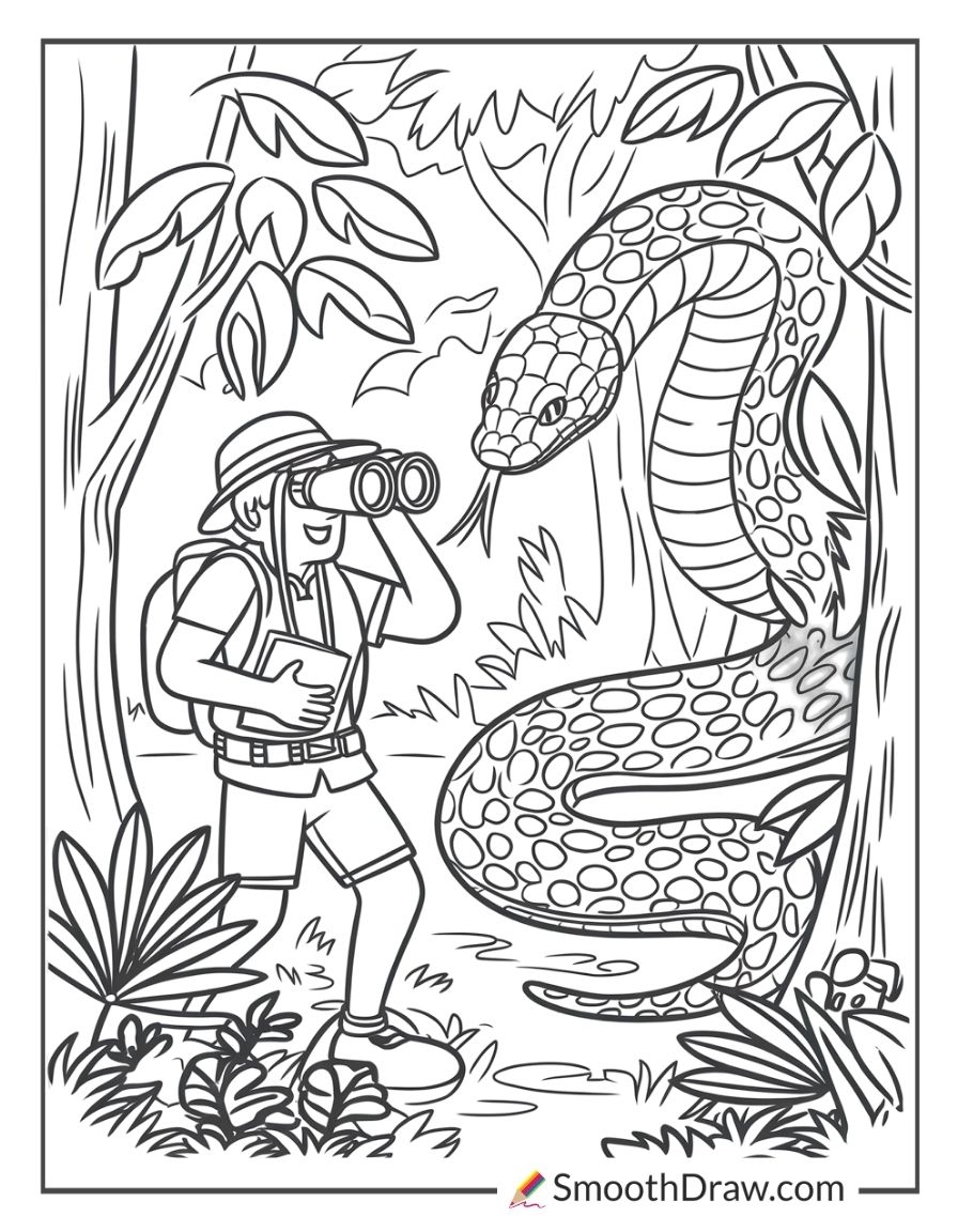 23 Snake Coloring Pages Free Printable PDFs Smooth Draw