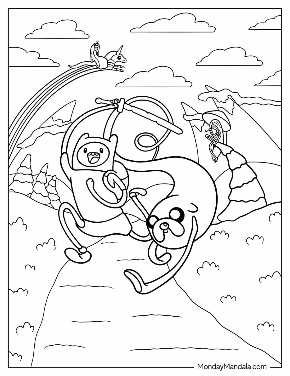 Adventure Time Coloring Pages