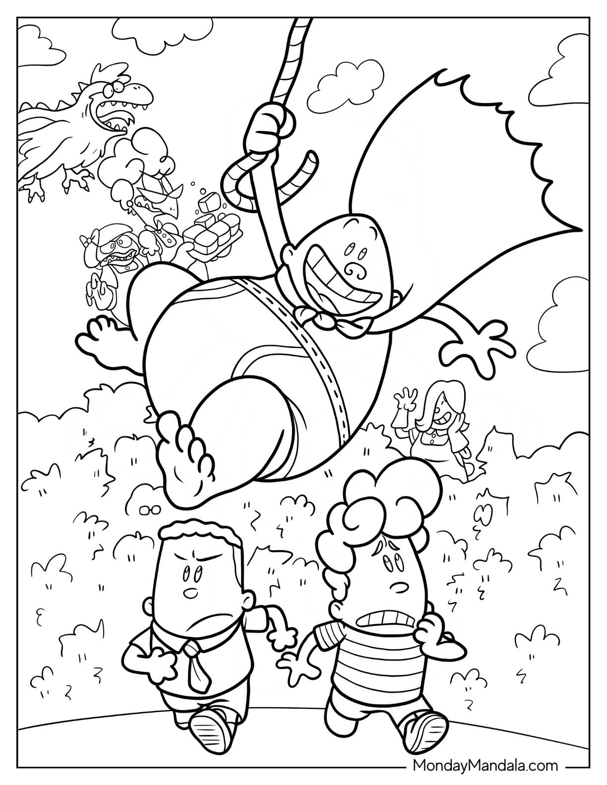 Captain Underpants Coloring Pages