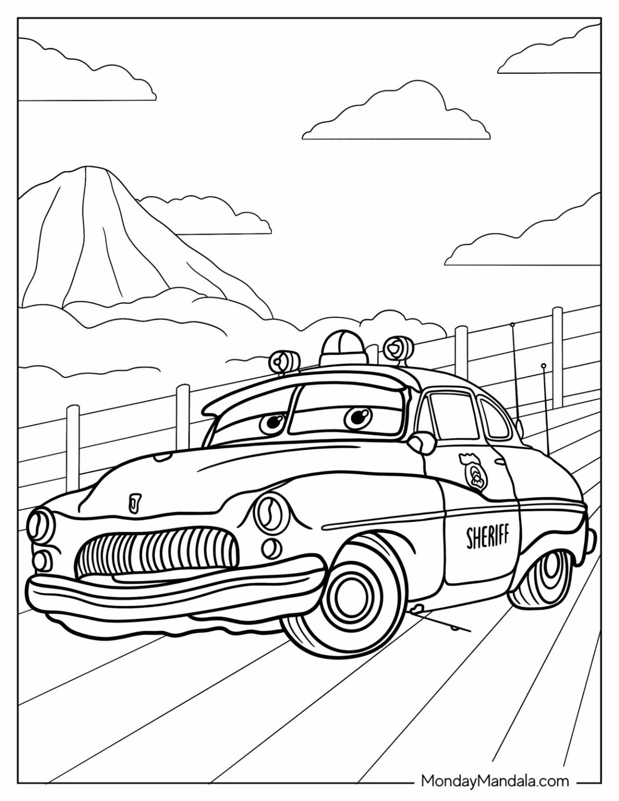 24 Disney Cars Coloring Pages Free PDF Printables 