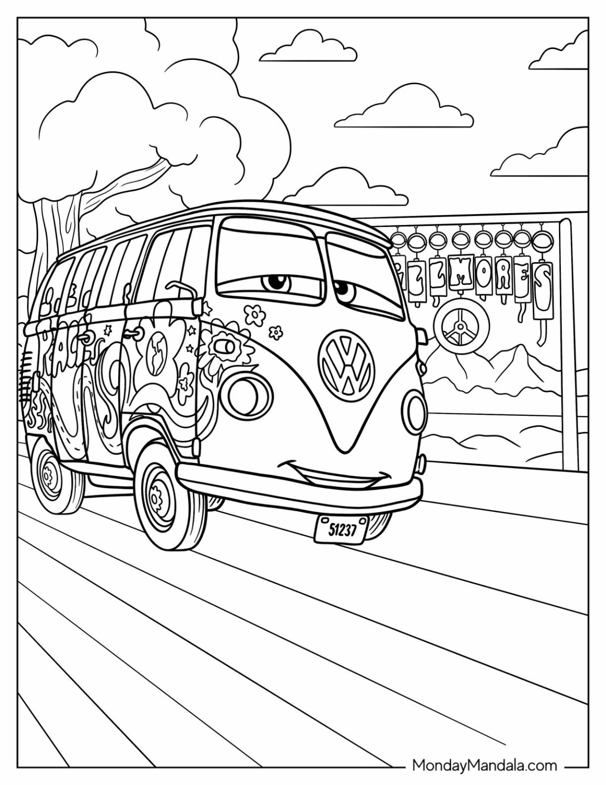 disney cars printable coloring pages