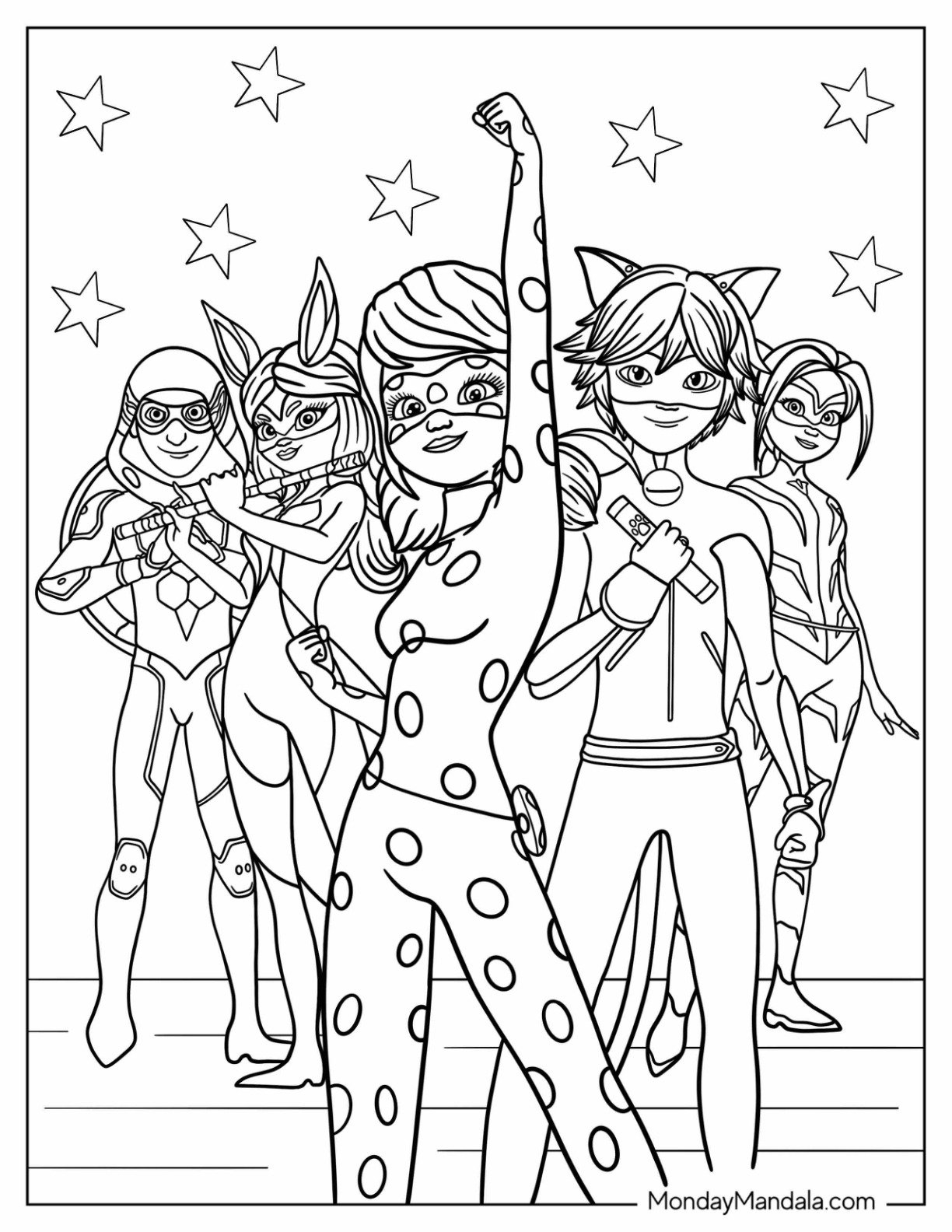 Miraculous Ladybug Coloring Pages