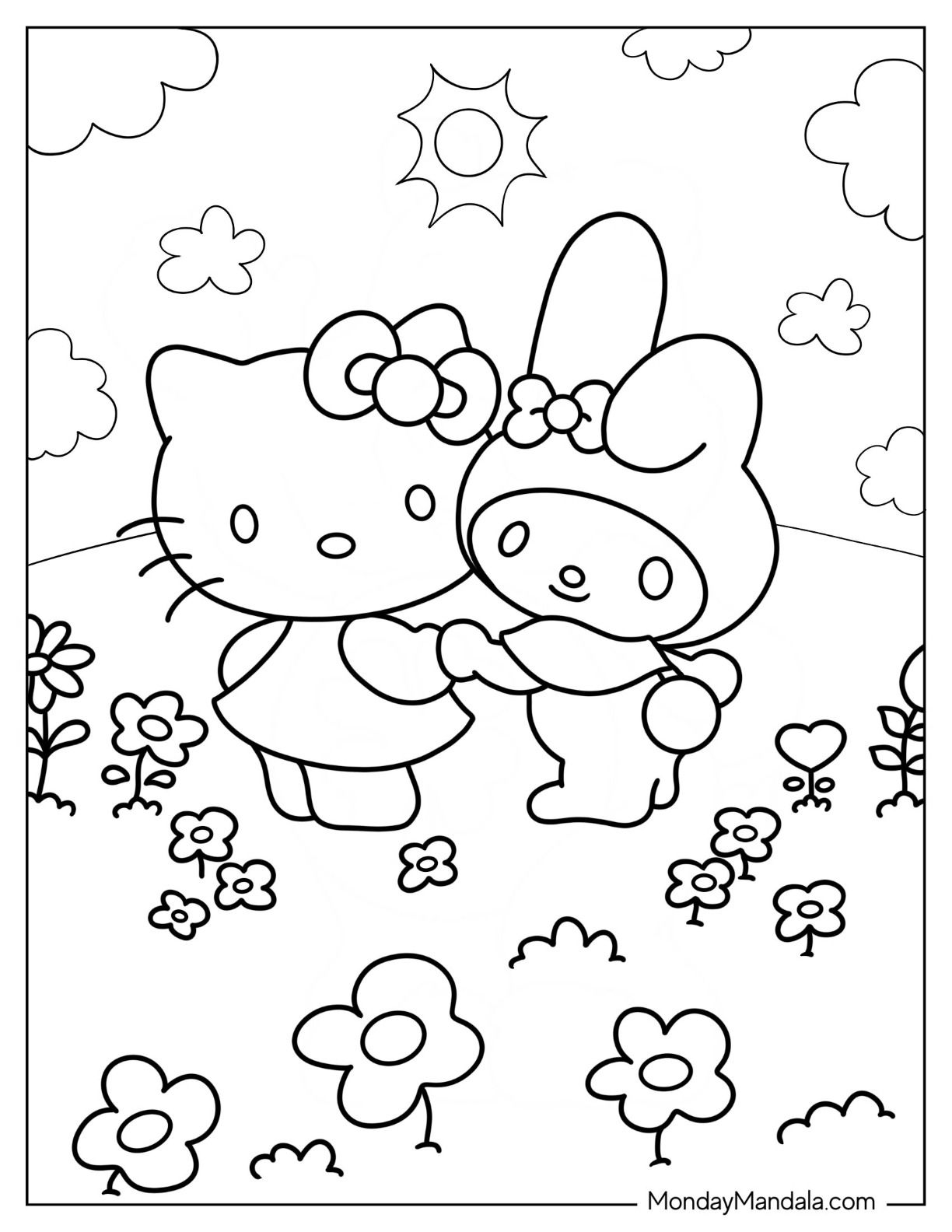 24 My Melody Coloring Pages Free PDF Printables 