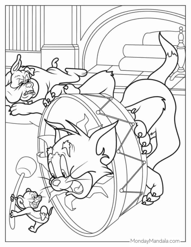 24 Tom And Jerry Coloring Pages Free PDF Printables 