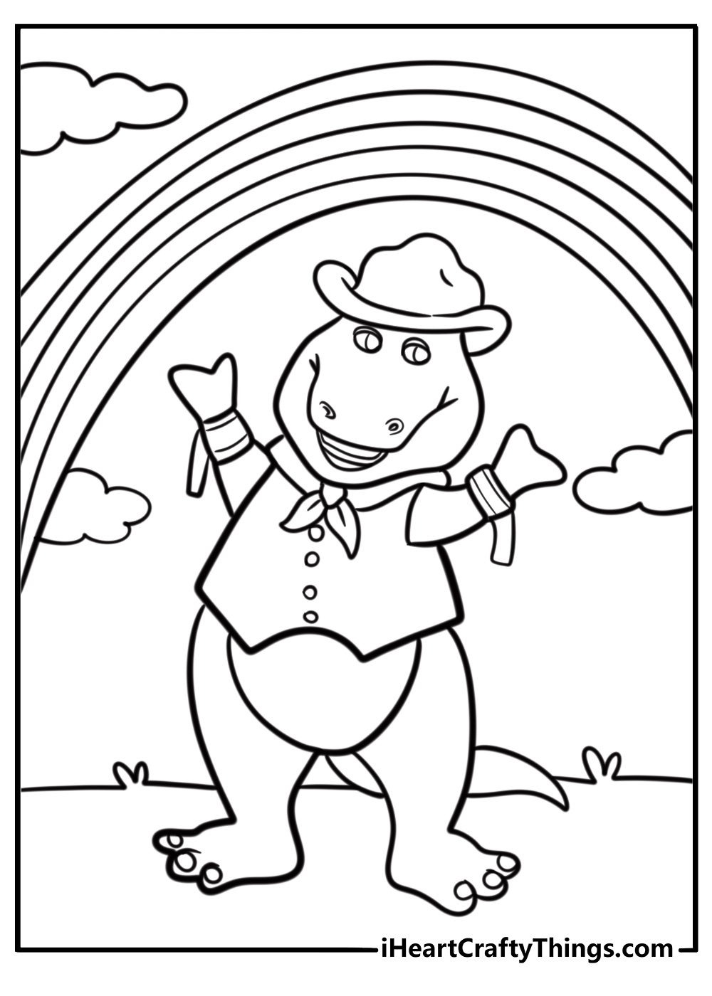 25 Barney Coloring Pages 100 Free To Print 