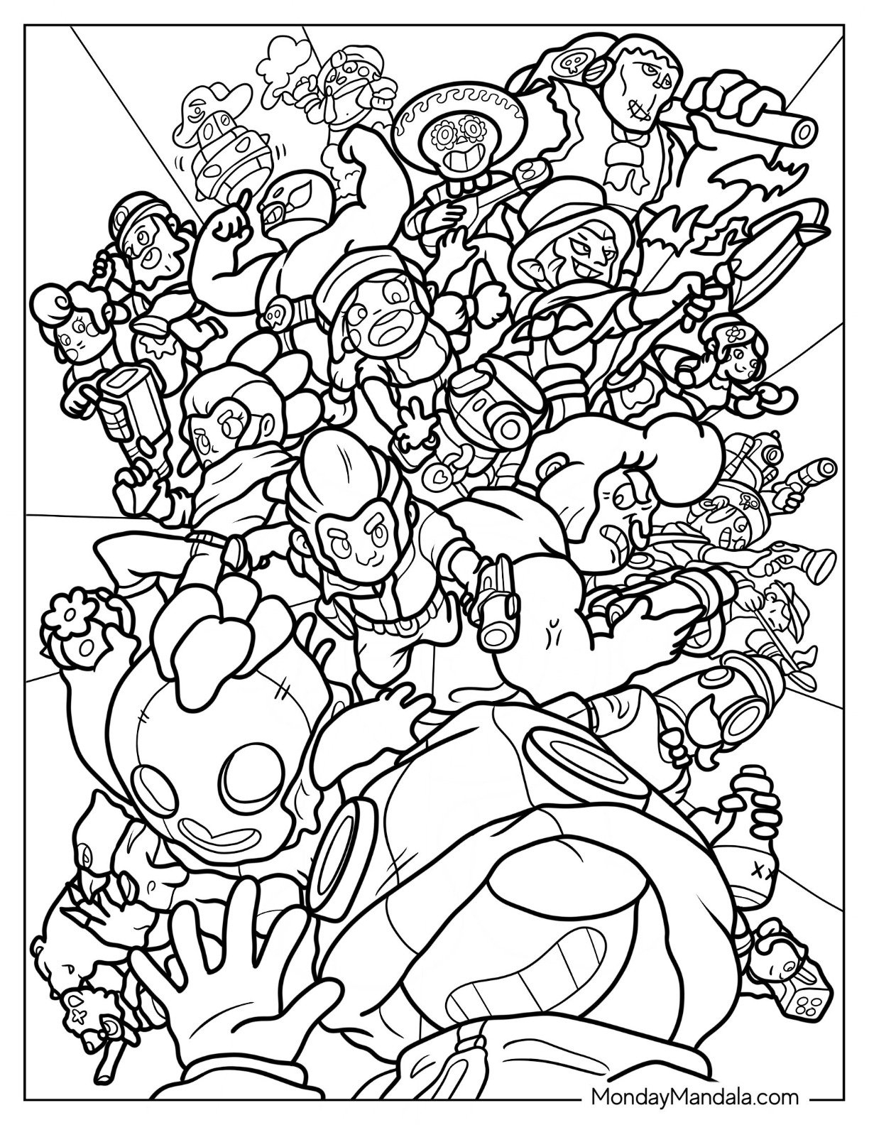 Brawl Stars Coloring Pages