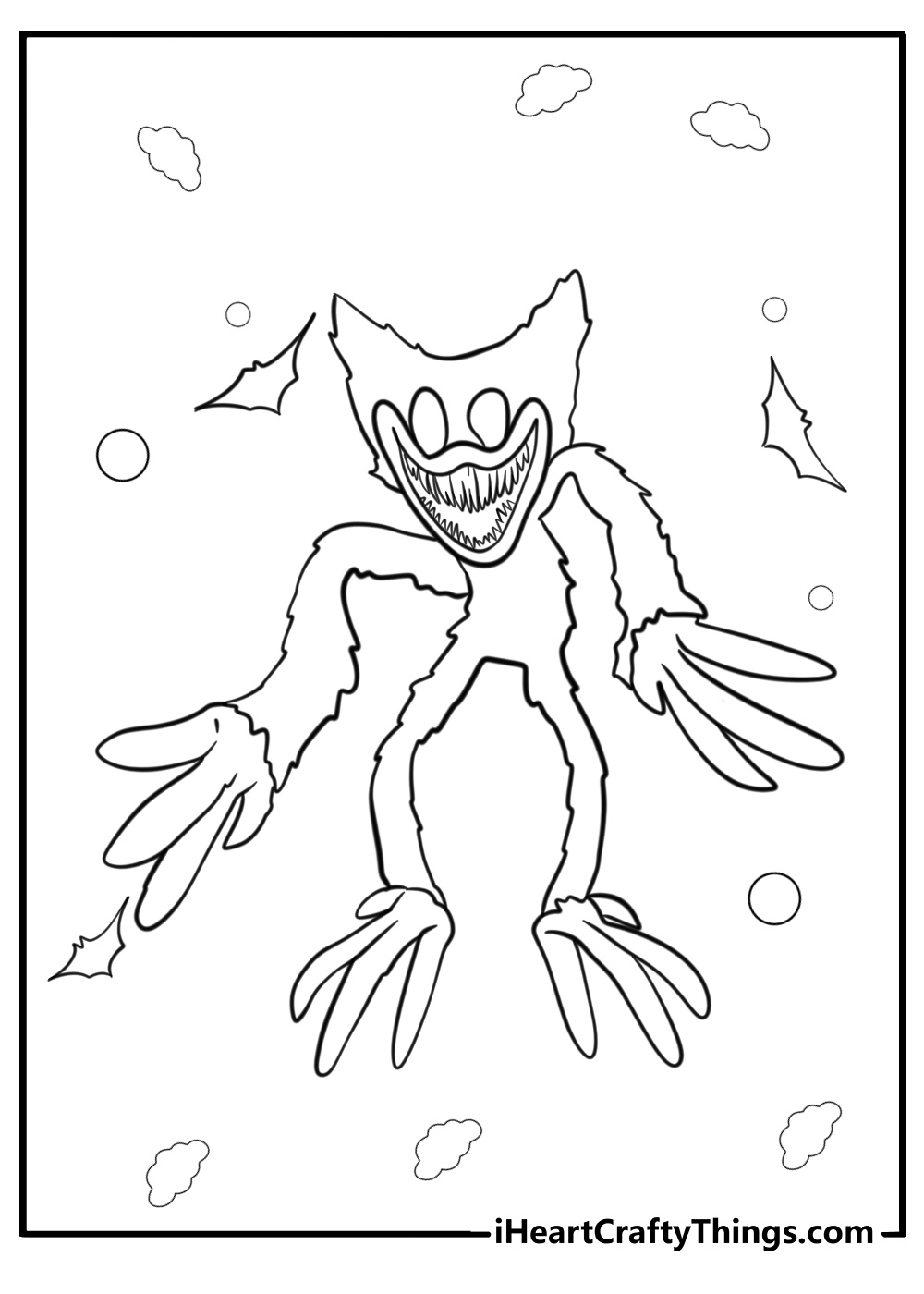 25 Huggy Wuggy Coloring Pages For Kids 100 Free To Print 