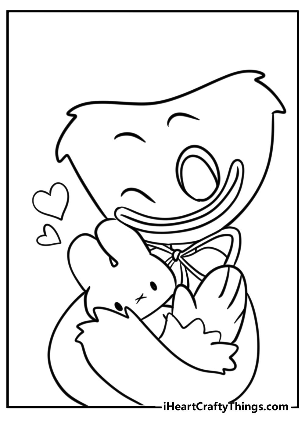 huggy wuggy coloring pages