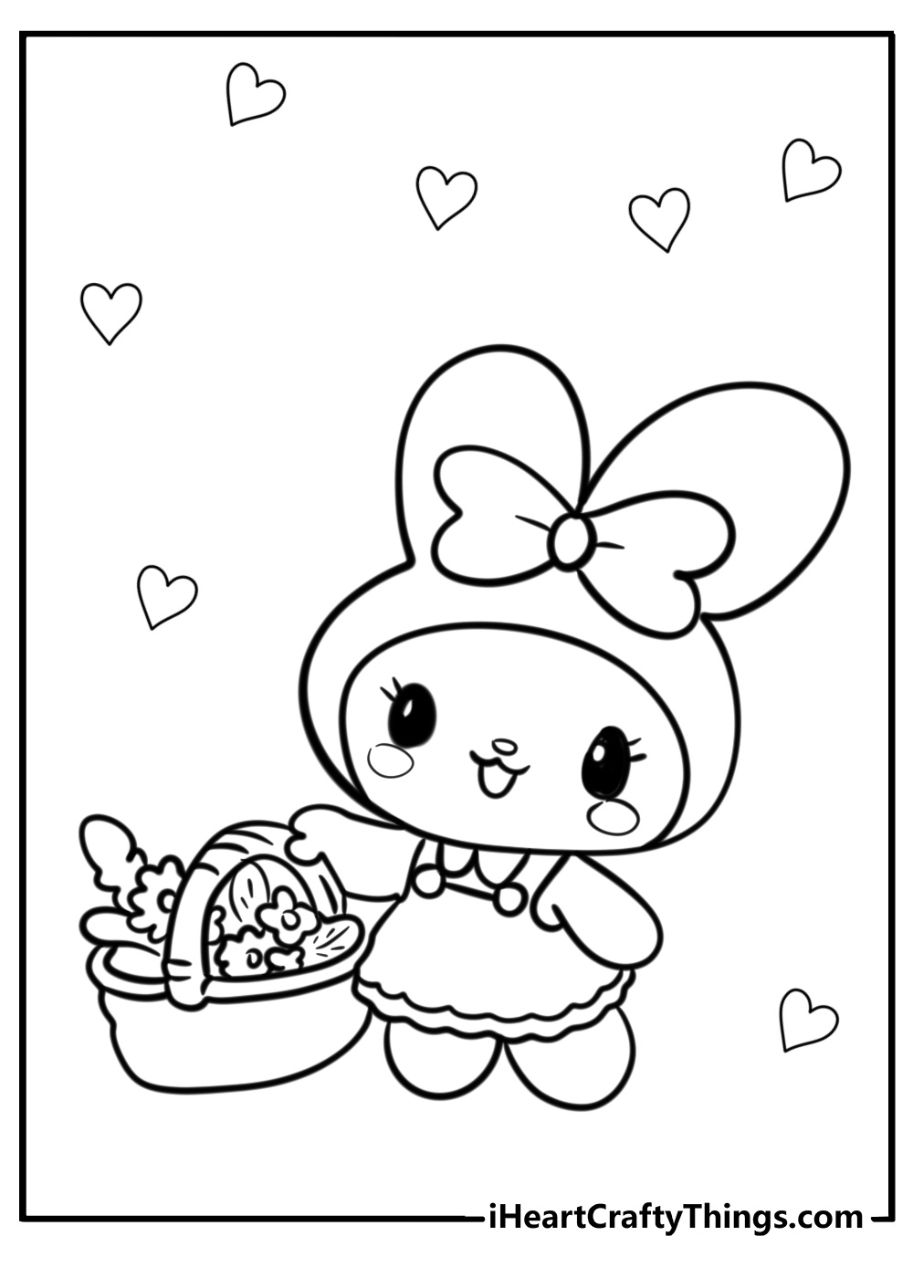 25 My Melody Coloring Pages For Kids 100 Free To Print 