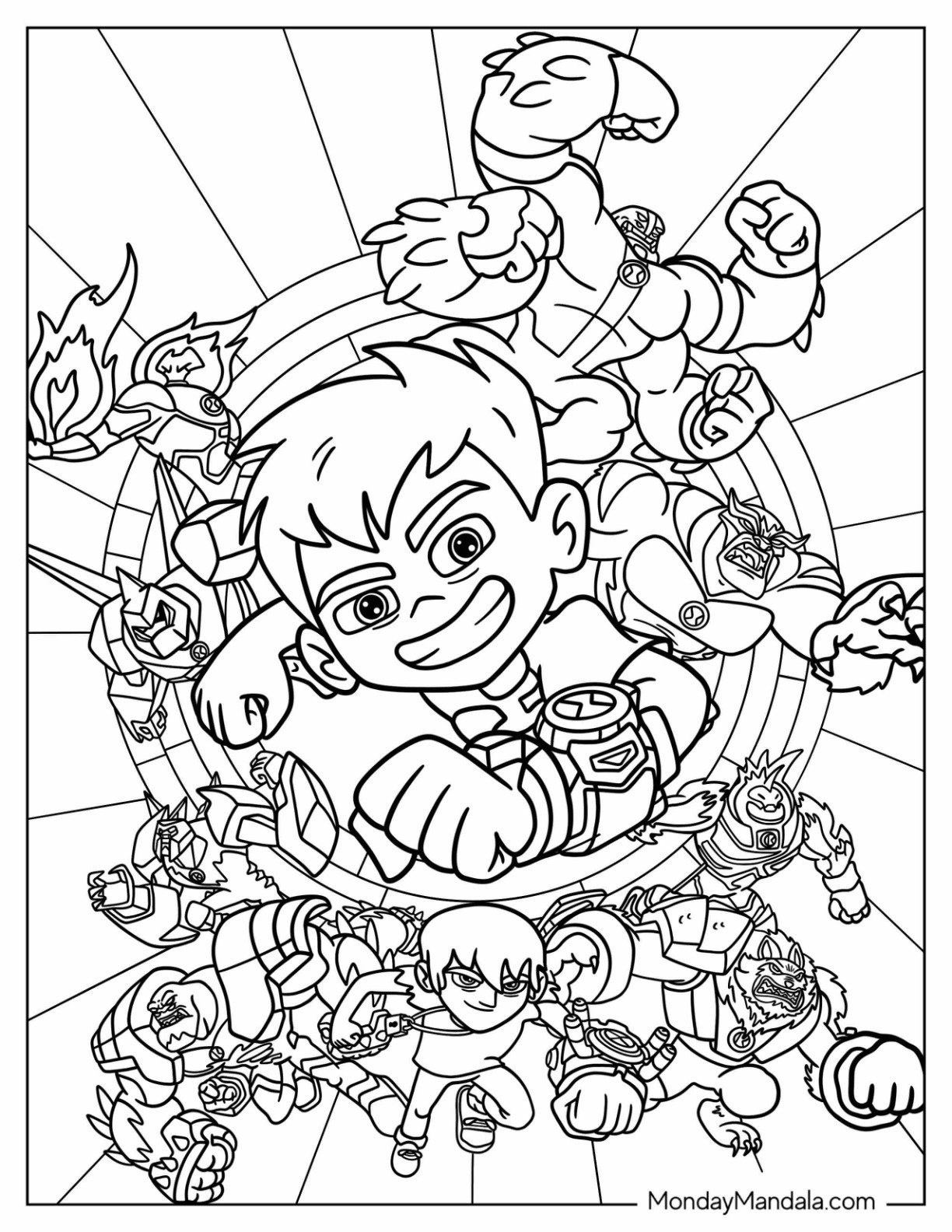 Ben 10 Coloring Pages