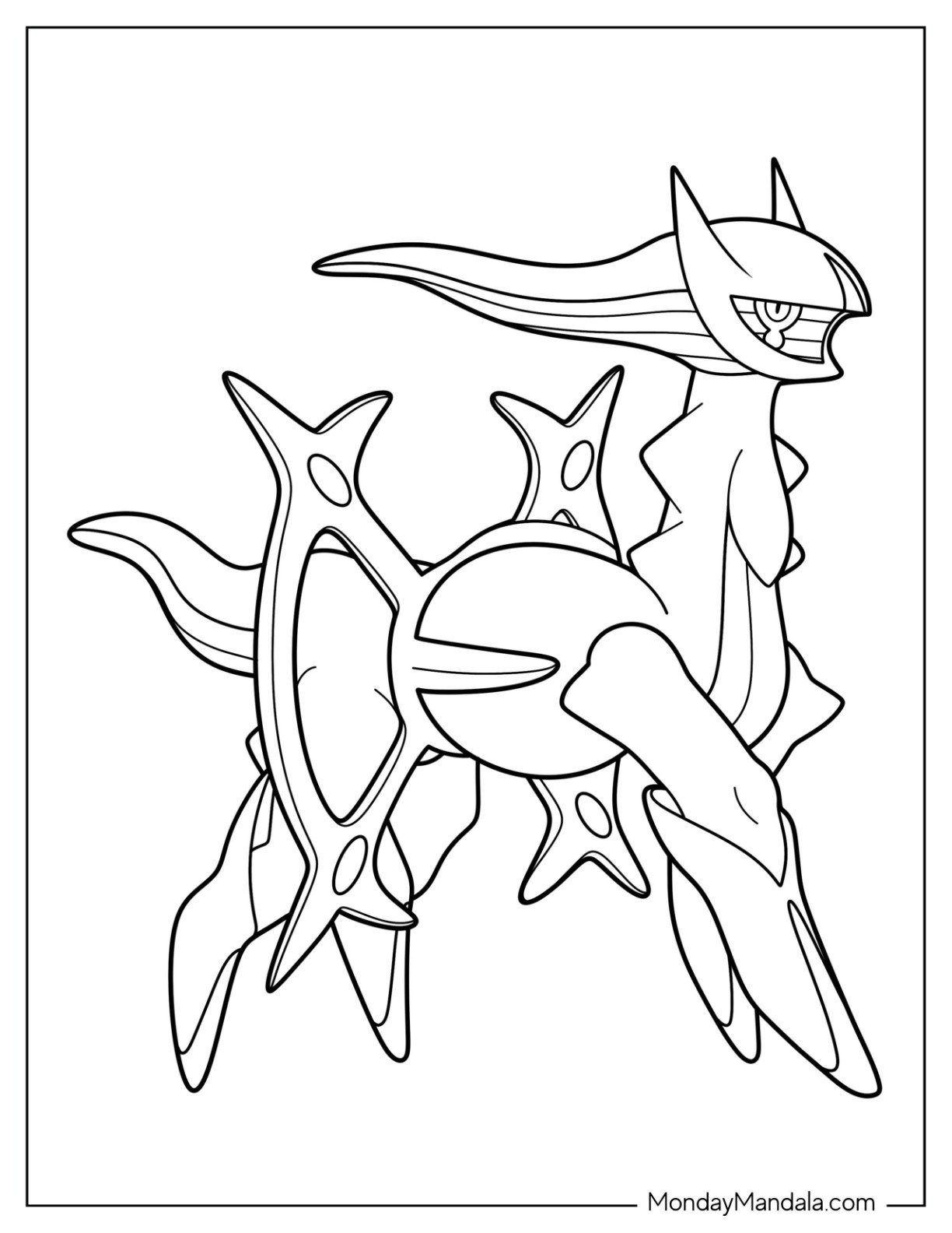 Coloring Pages Of Legendary Pokemon