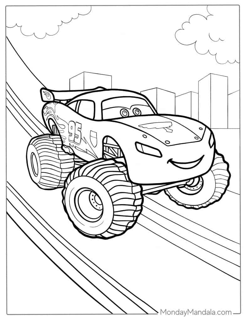 Lightning Mcqueen Pictures To Color