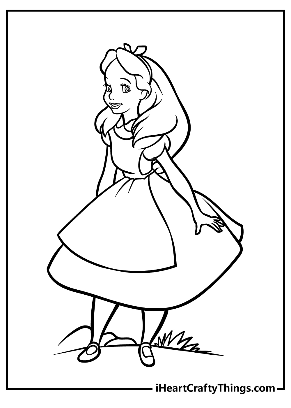 Alice Wonderland Coloring Pages
