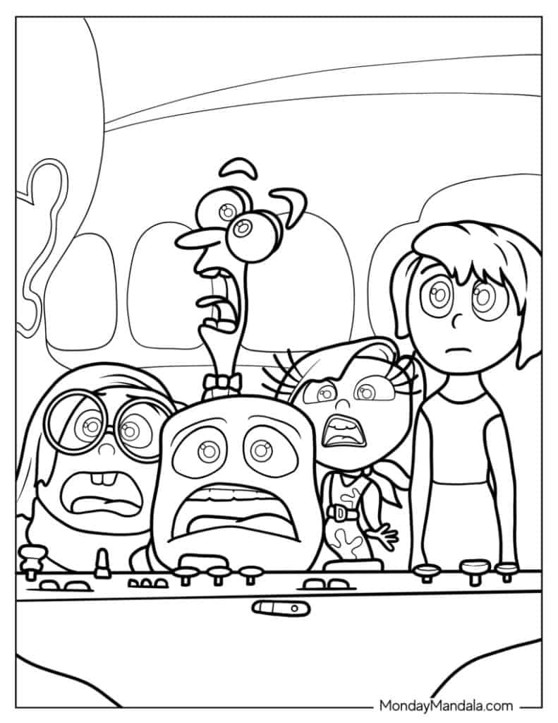 Inside Out Coloring Page