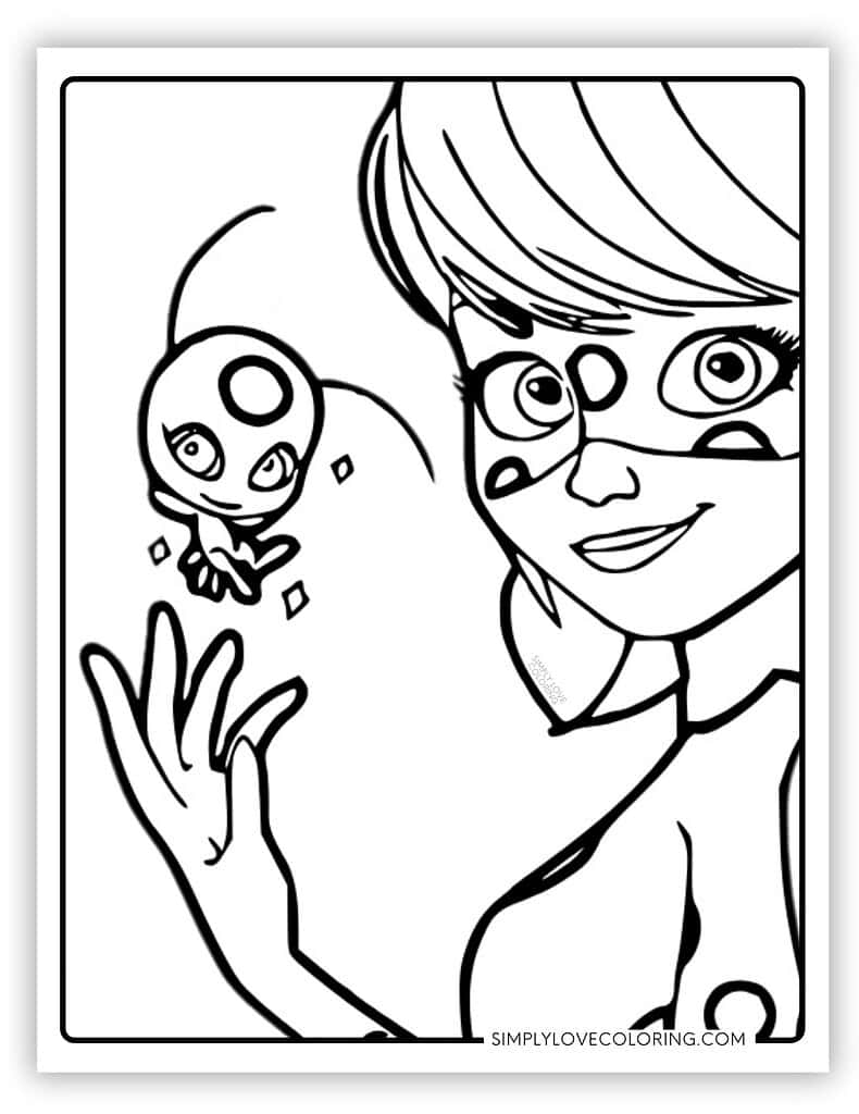ladybug miraculous coloring pages ladybug miraculous coloring pages
