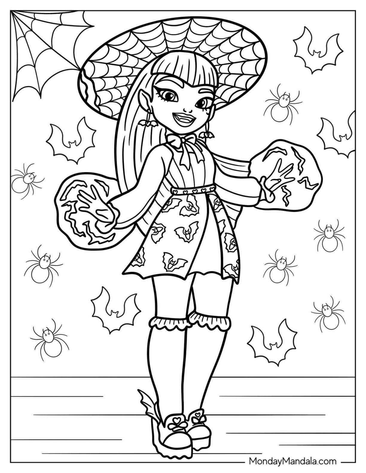 monster high coloring printables
