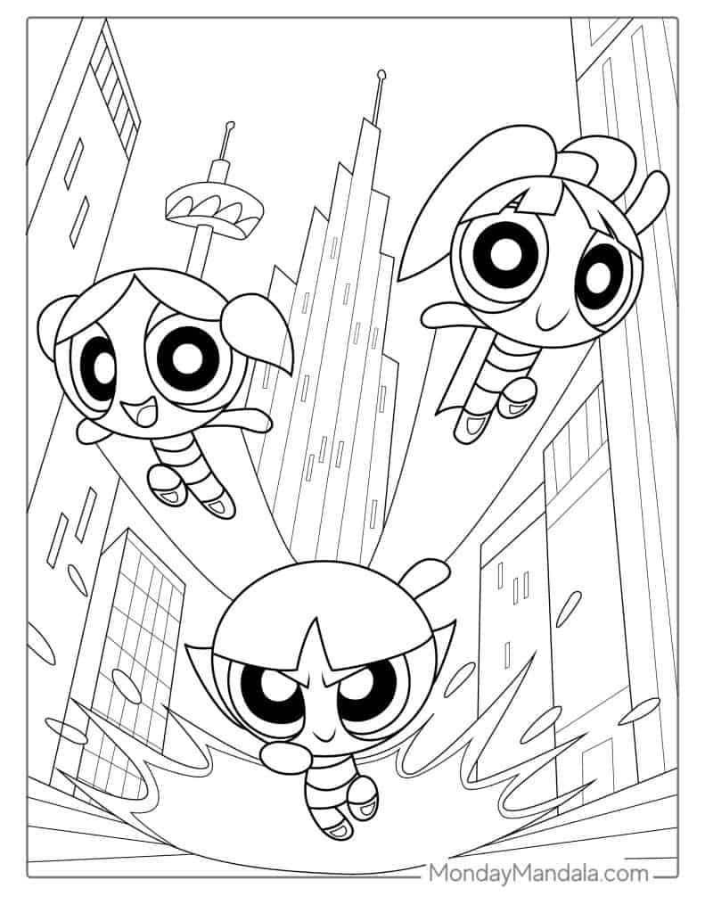Powerpuff Girls Coloring Pages