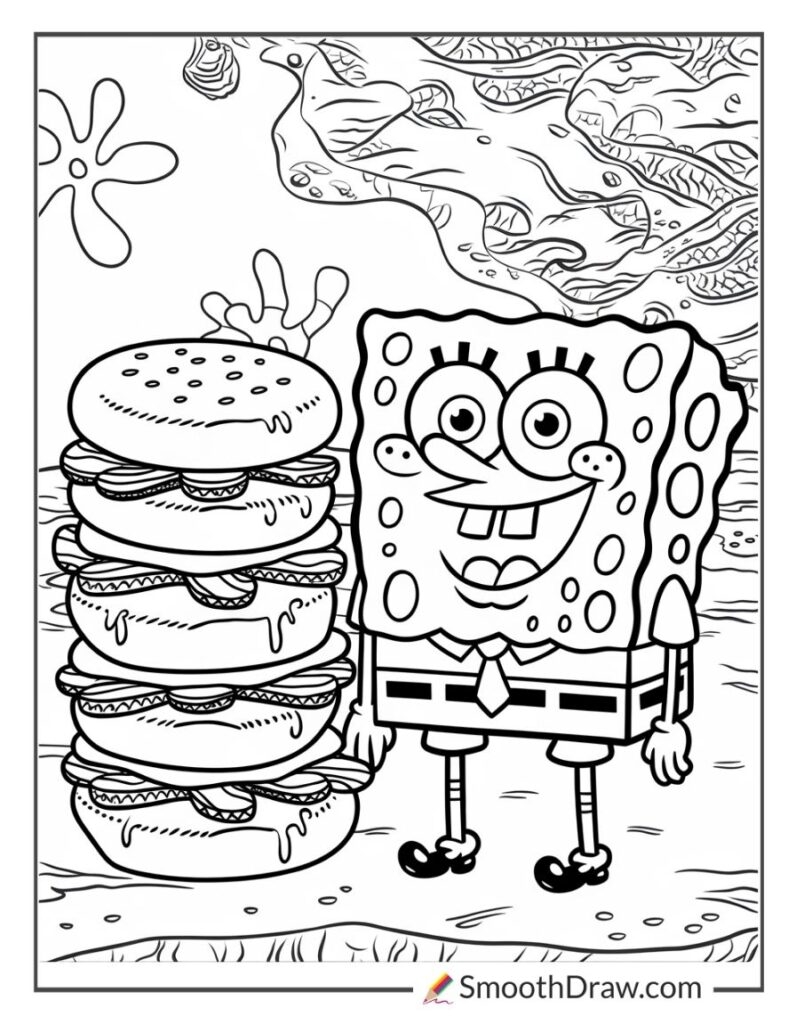 28 SpongeBob Coloring Pages Free Printables Smooth Draw