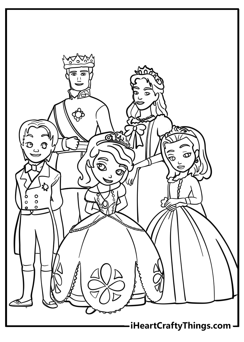 Princess Sofia Colouring Pages