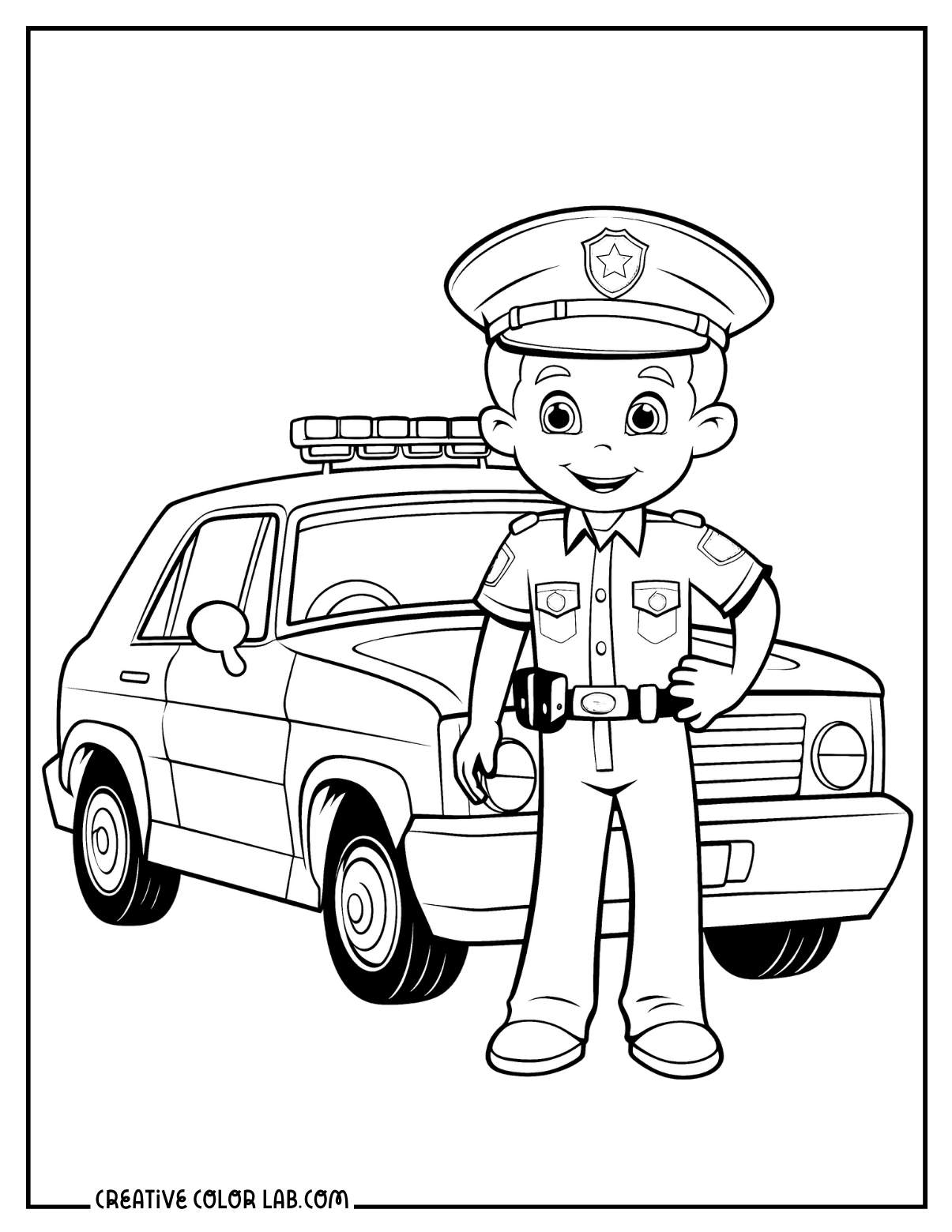 Police Officer Coloring Pages
