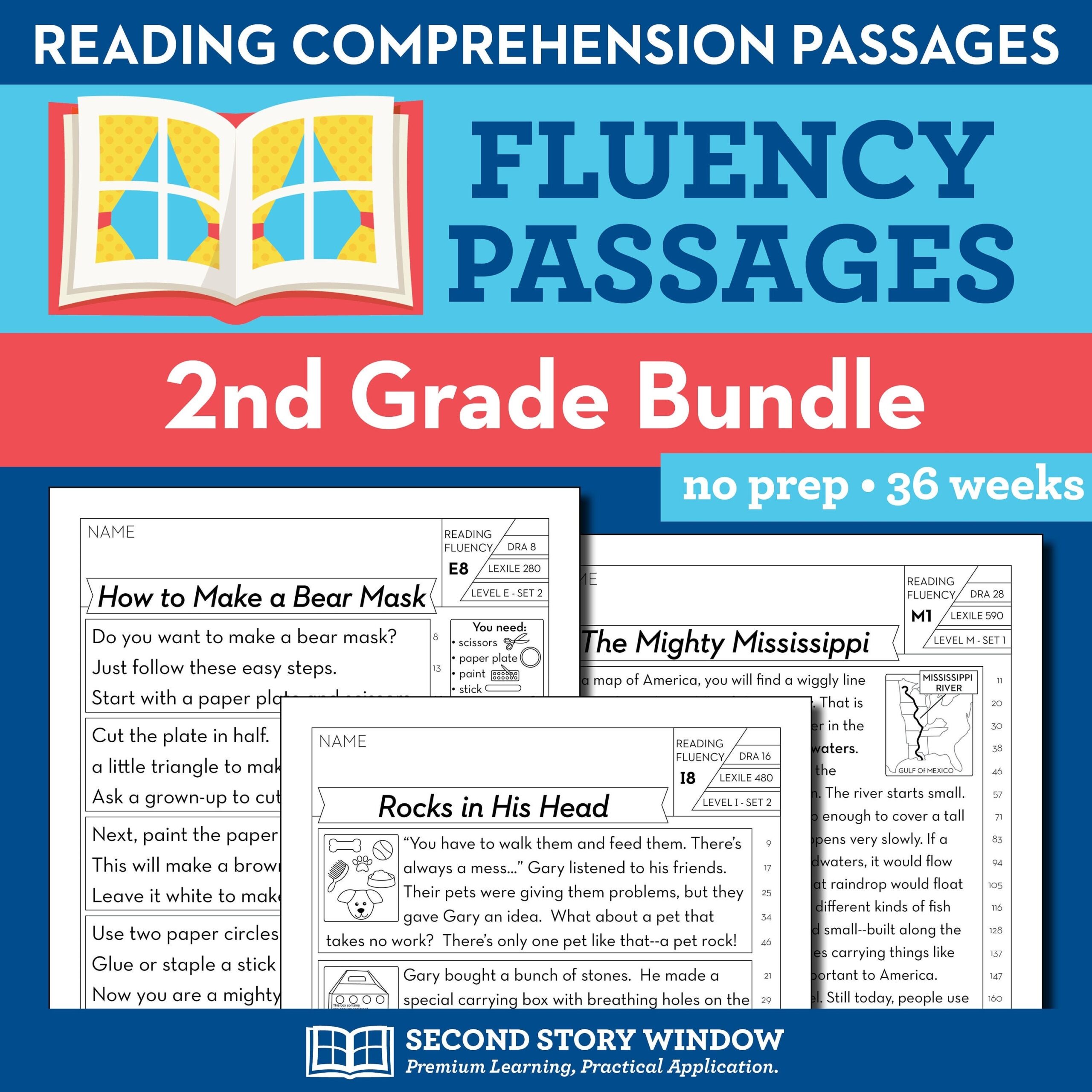 2nd Grade Printable Fluency And Reading Comprehension Passages For Homework Or Homeschool Educational Activity Reading Practice Worksheets Etsy Israel