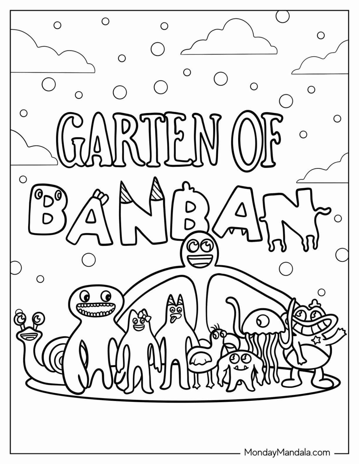 Garten Of Banban Coloring Pages