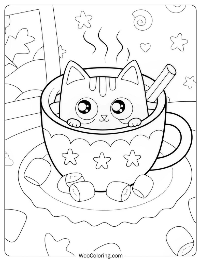 30 Hot Chocolate Coloring Pages Free PDF To Print Woo Coloring