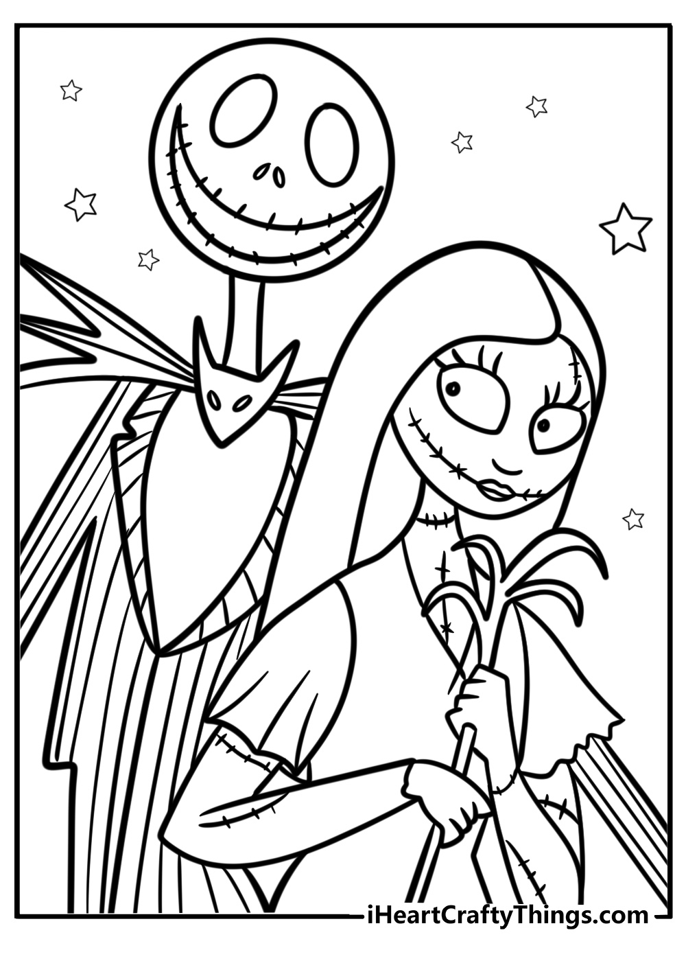Coloring Pages Jack Skellington